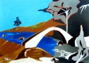 Paesaggio - Acrilico su tela - cm 50 x 70