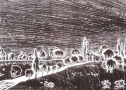 Paesaggio - Xilografia - cm 25 x 38