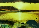 Paesaggio lacustre - Olio su tela - cm 50 x 60